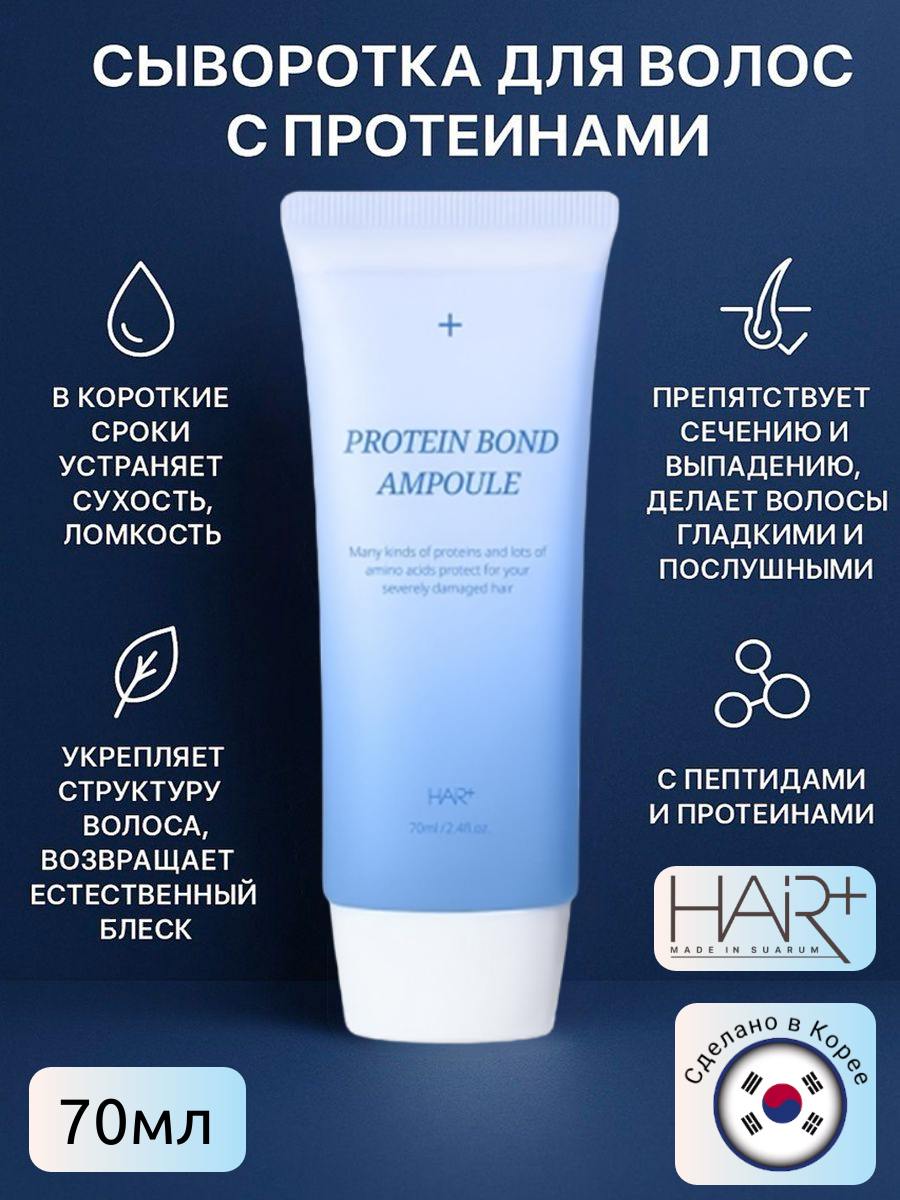 Восстанавливающая сыворотка с протеинами для сильно поврежденных волос Protein Bond Ampoule, 70мл